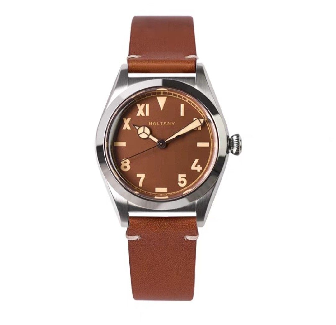 Baltany Vintage WWII Military Automatic Watch, cal. NH38, stainless