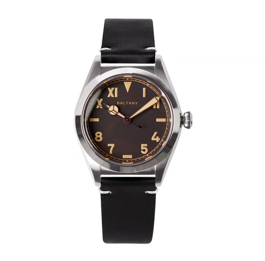 Baltany Vintage WWII Military Automatic Watch, cal. NH38, stainless