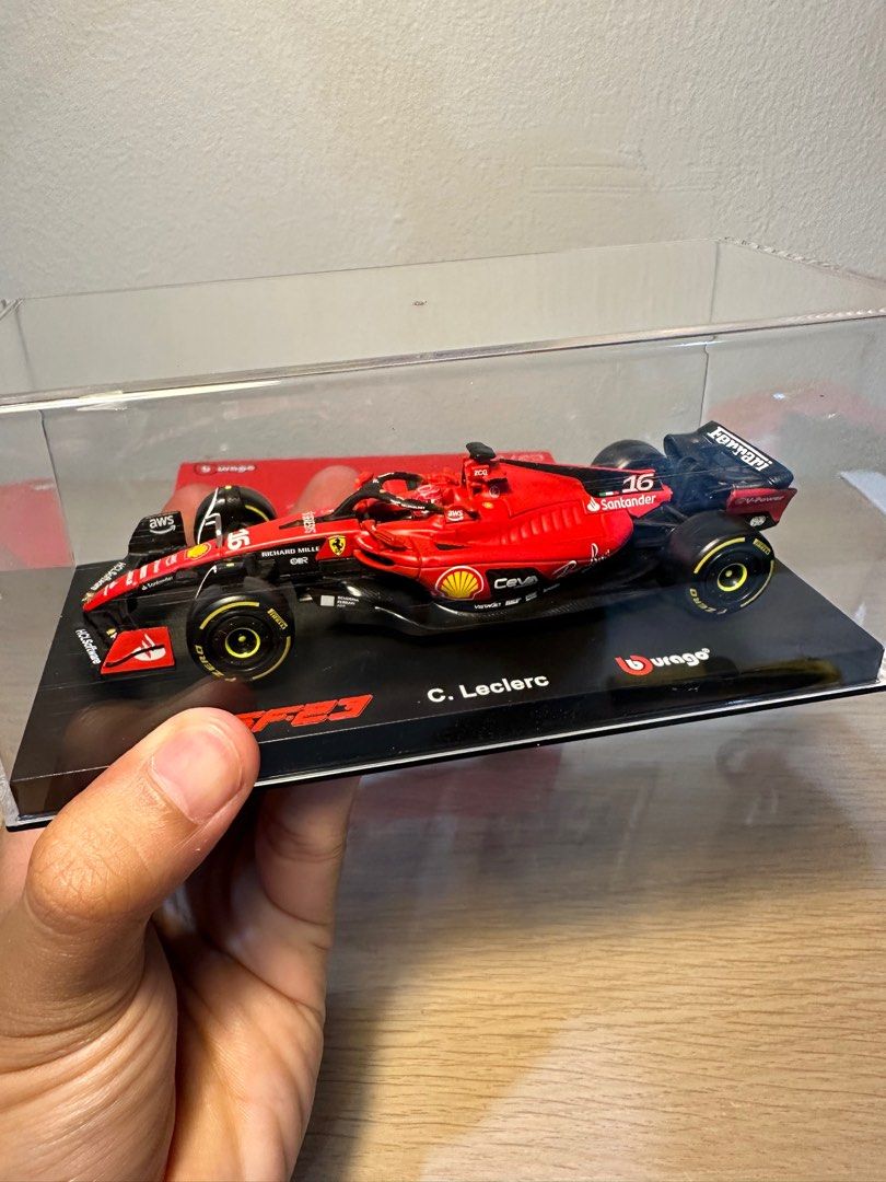 Bburago 1:24 Scale Ferrari SF23 Charles Leclerc 2023 Die-Cast Model Car