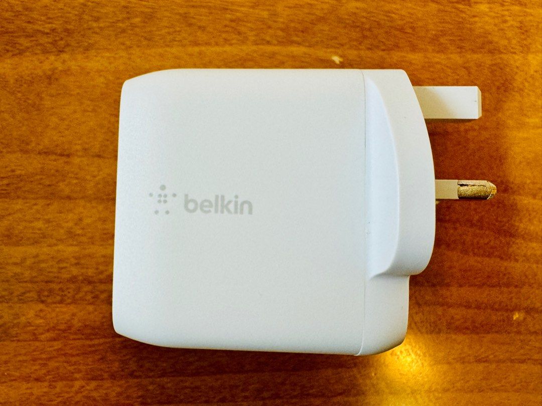  Belkin BoostCharge Dual Port USB-C 68W GaN Wall Charger -  iPhone Charger Fast Charging - Type C Charger - USB-C PD Charger for Apple  iPhone 15, Samsung Galaxy S24, Airpods Pro