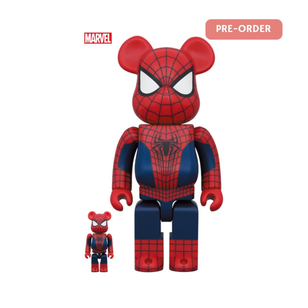 BE@RBRICK THE AMAZING SPIDER-MAN 100％ & 400％, 興趣及遊戲, 玩具