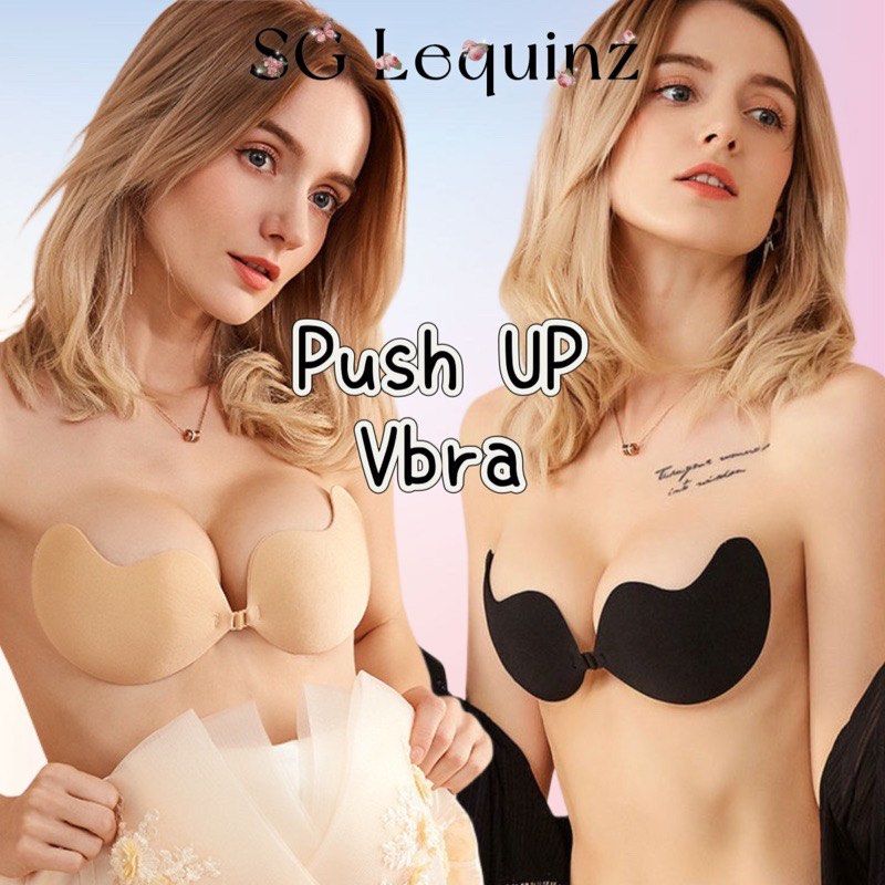 Best Selling PushUP Nubra Strapless Invisible Vbra Stick On Bra Magic  Adhesive Bra, Women's Fashion, New Undergarments & Loungewear on Carousell