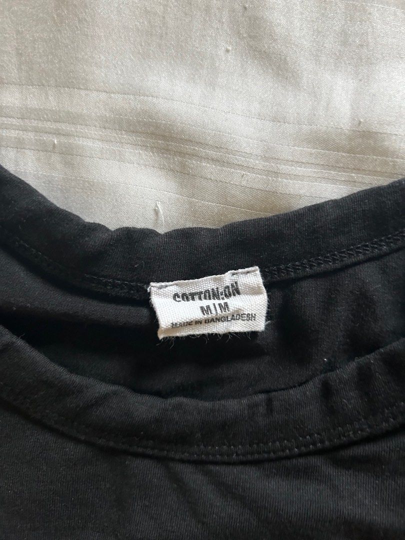 black baby tee, Women's Fashion, Tops, Shirts on Carousell