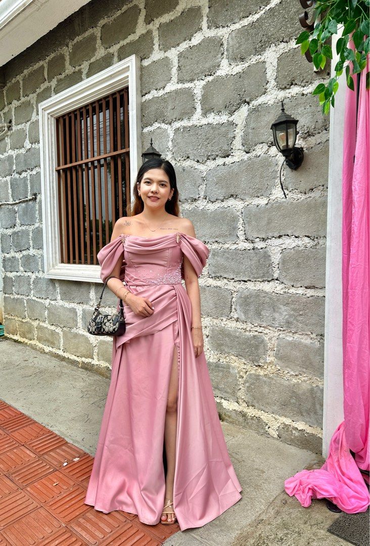 Blush pink gown