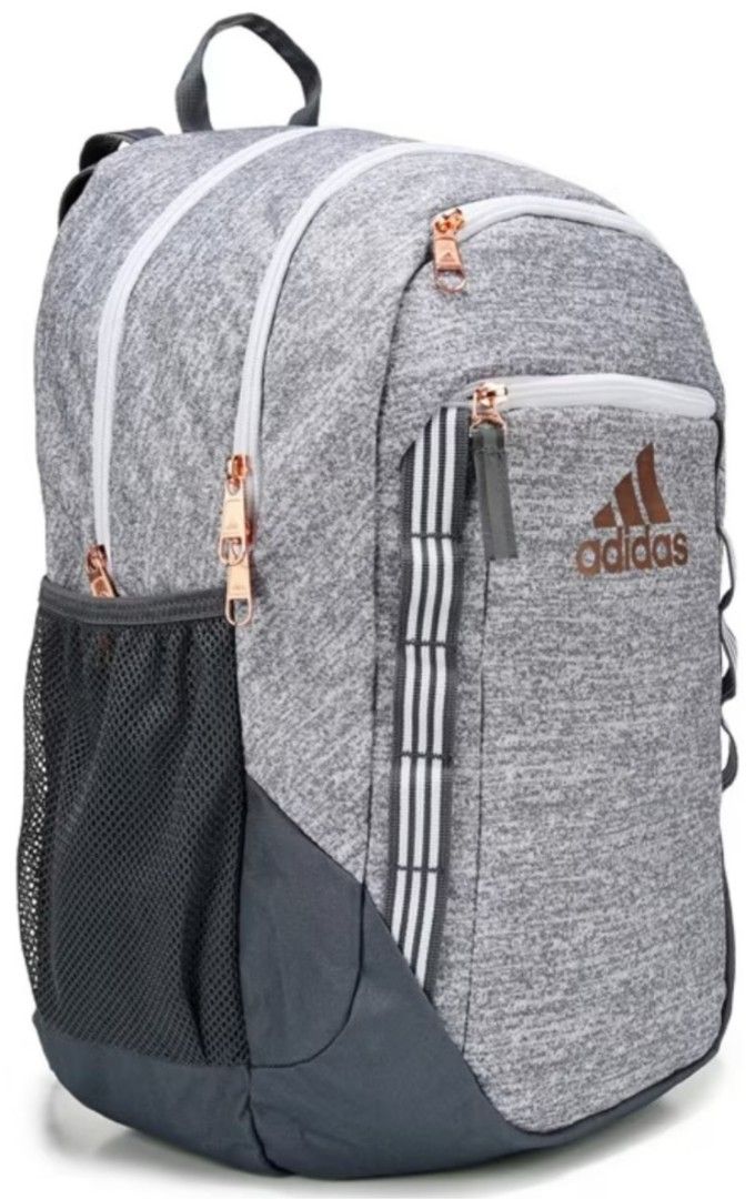 BN Adidas Excel 6 Backpack Onyx Grey Rose Gold