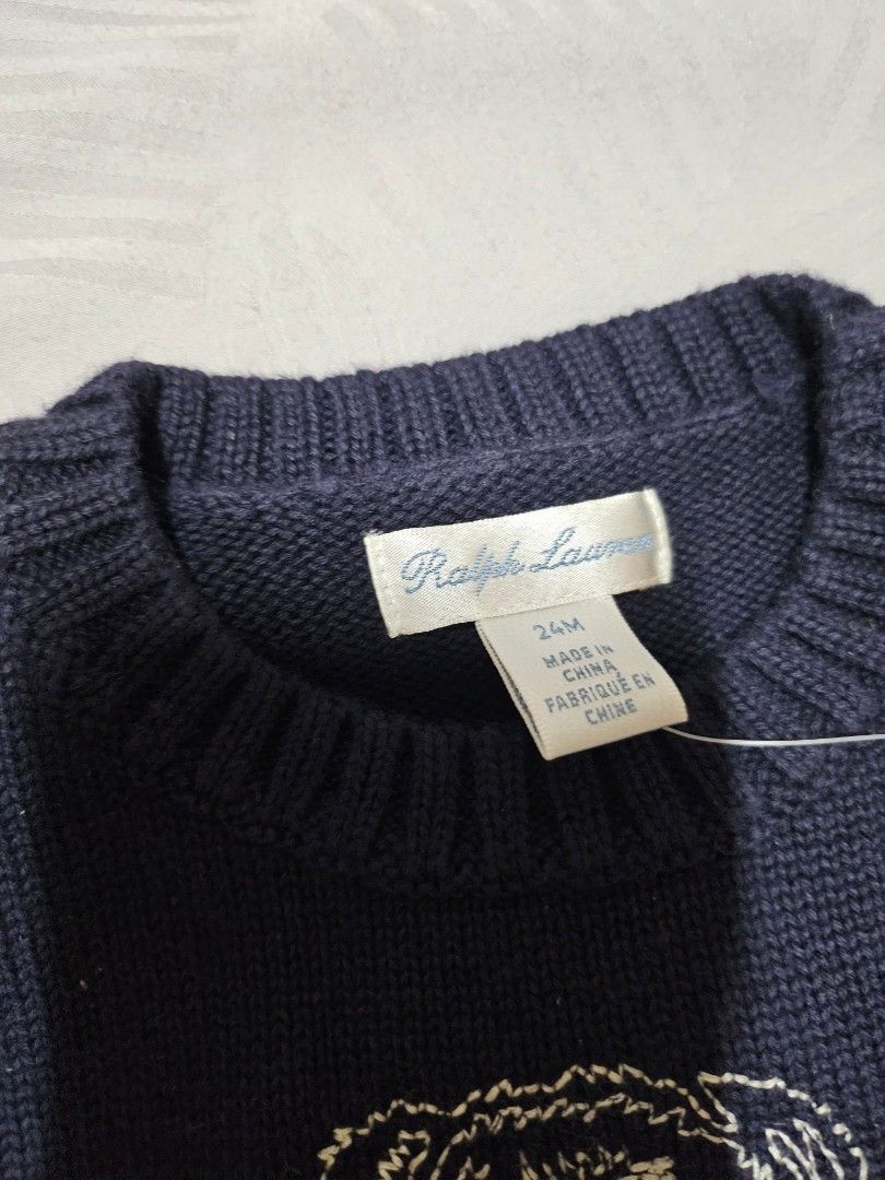 Ralph lauren polo bear cotton sweater hot sale