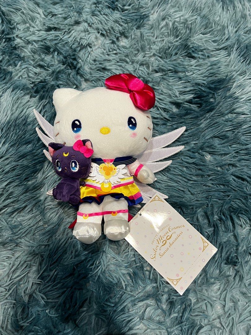 BNWT Sanrio X Sailormoon Plushie Hello Kitty Luna Sailor Moon Cosmos ...