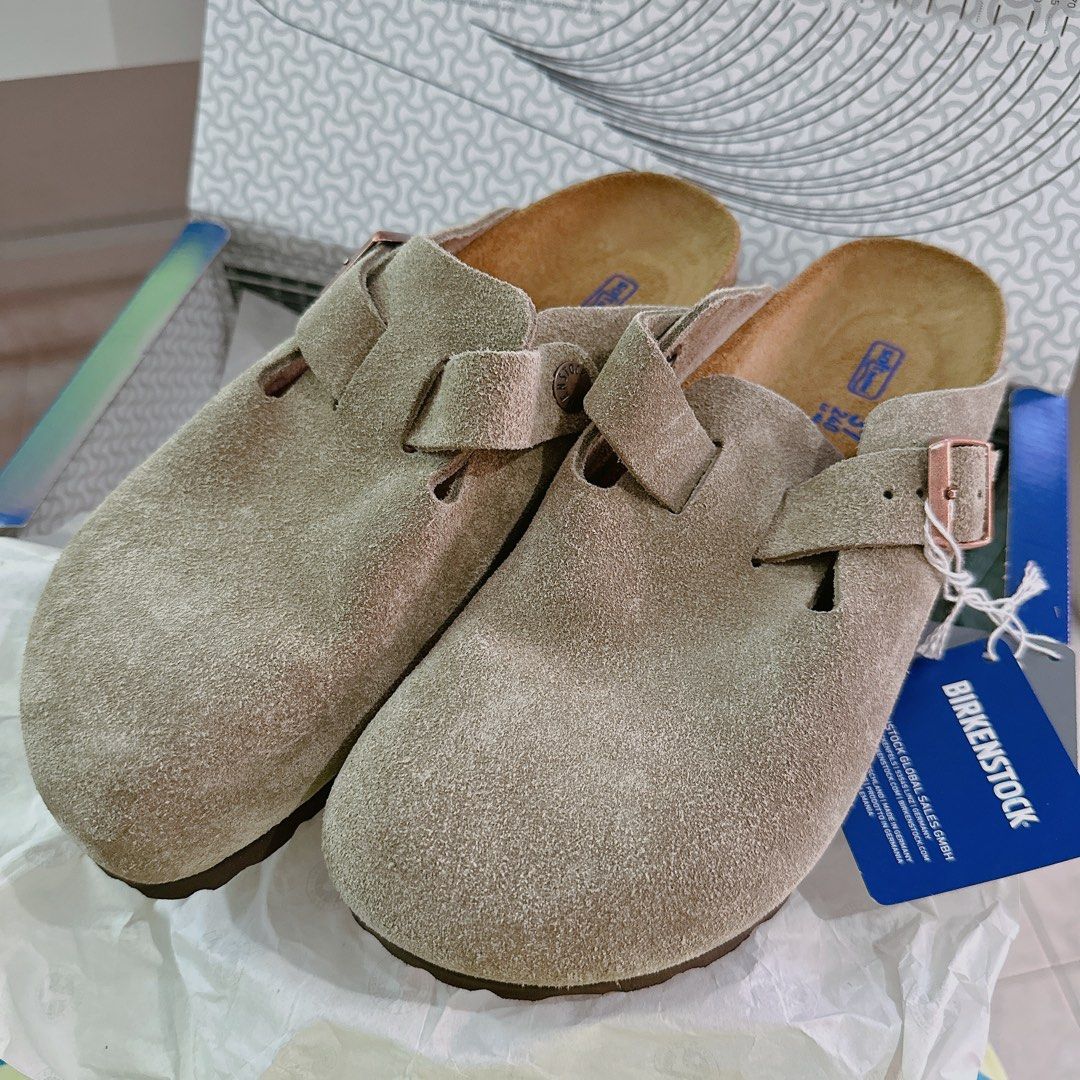 Boston suede leather taupe new arrivals