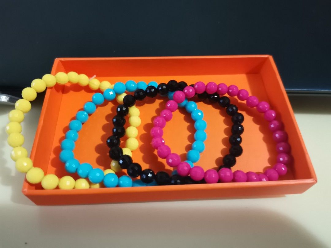 Rainbow colored bracelets outlet