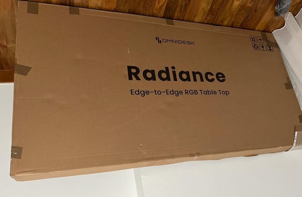 Brand new! Omnidesk Ascent Radiance table with accessories, Furniture ...