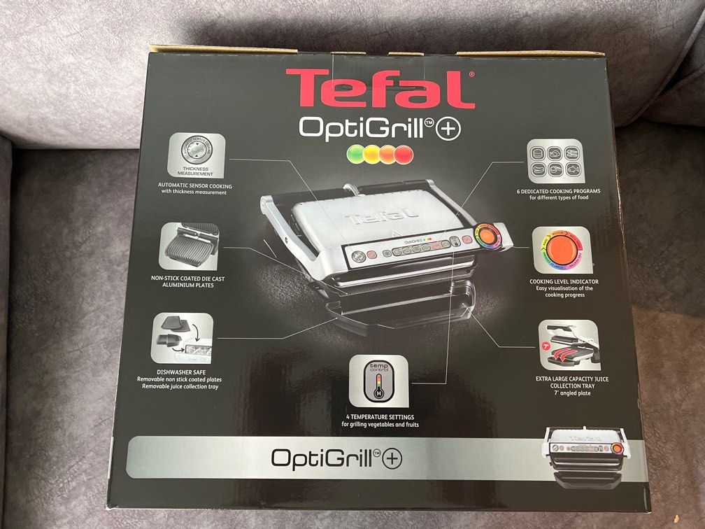 Brand New Tefal OptiGrill Plus GC713D40, TV & Home Appliances, Kitchen ...