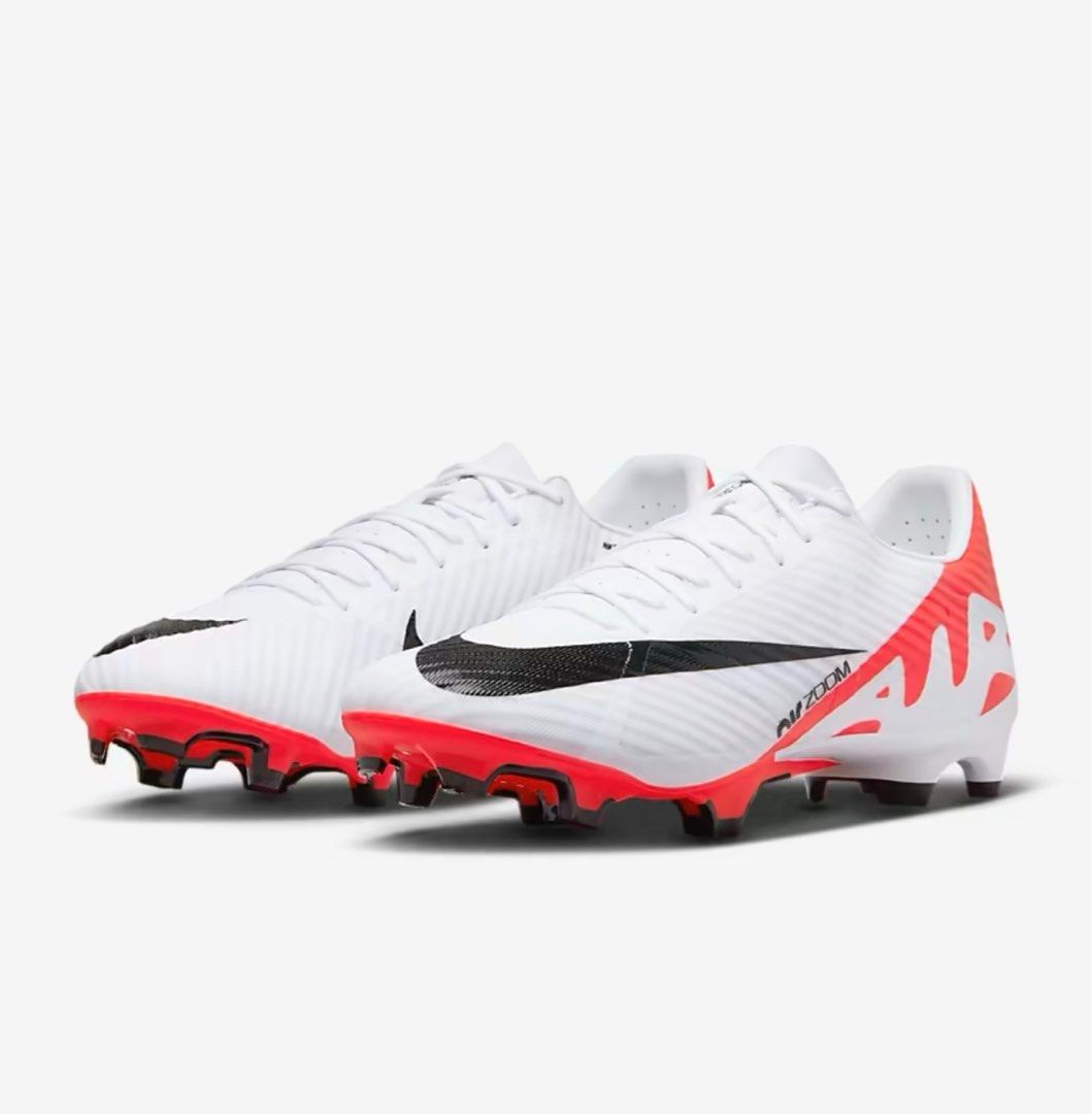 BRAND NEW WITH TAG Nike Mercurial Superfly Vapor 15 White Red Crimson Football Futsal Boots Cleats Speed 9.5 US Men Academy FG MG Turf Ready Pack