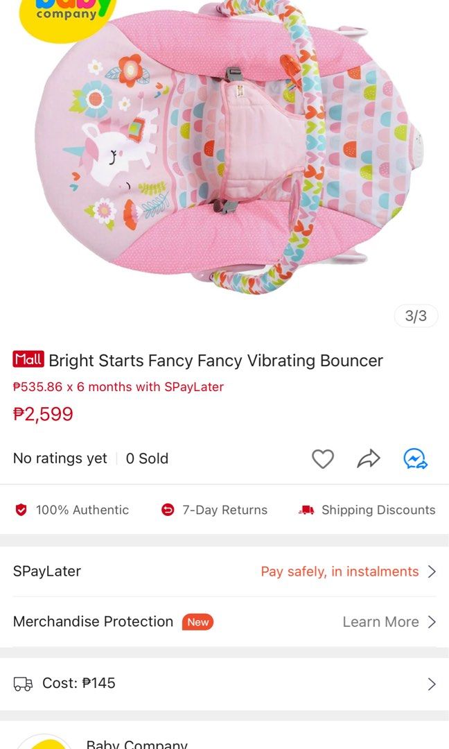 Fancy fantasy hotsell baby bouncer