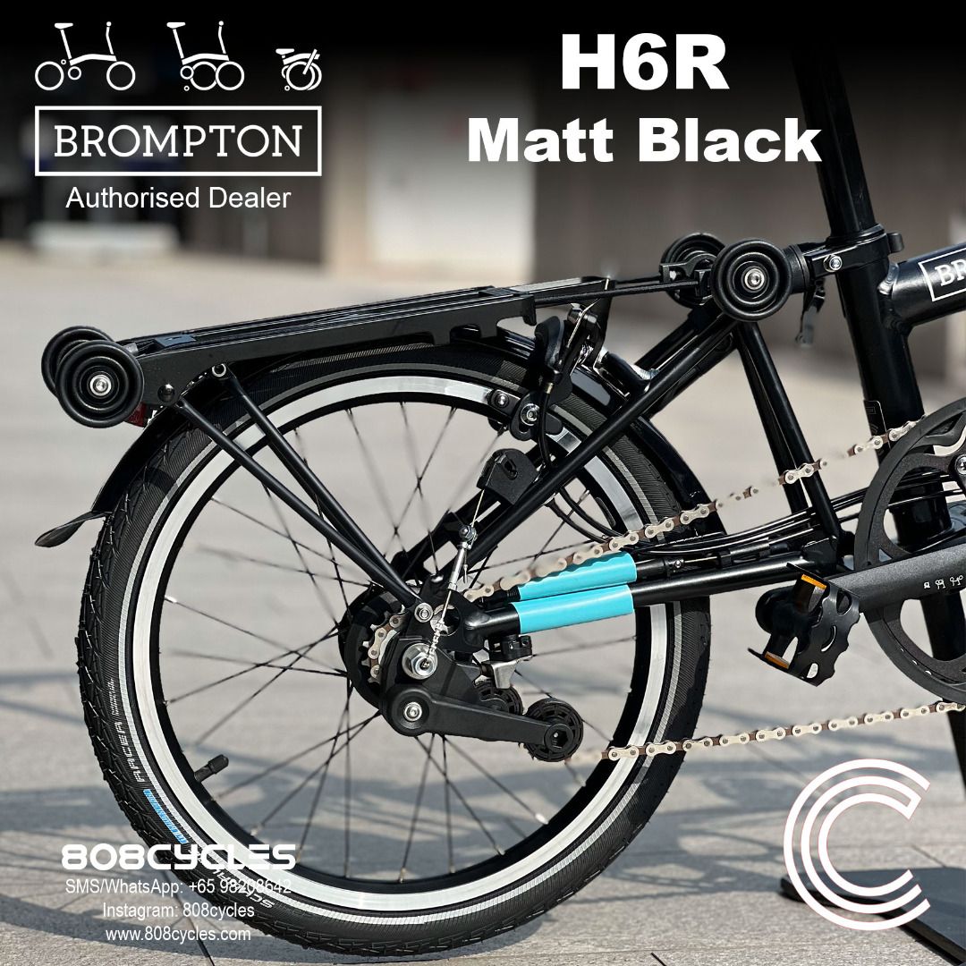 Brompton C Line Explore Matt Black (high-handlebar with rack) 2023 ...