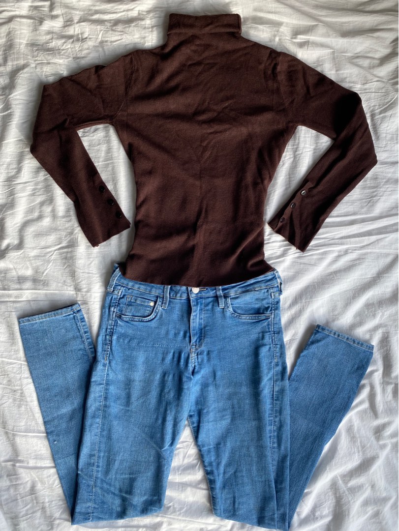 Joy turtleneck top - Brown
