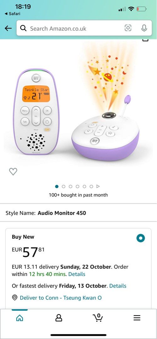 Bt digital audio baby monitor 450 on sale