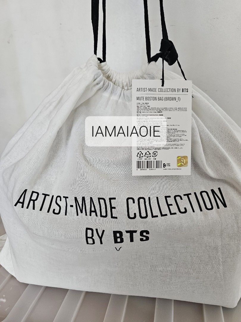 BTS Artist Made Collection V Taehyung Mute Boston Bag Genuine Official New  Rare 