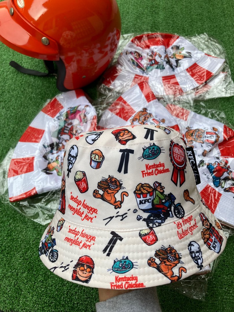 Bucket Hat Kfc Pmc Ujang, Men's Fashion, Watches & Accessories, Cap