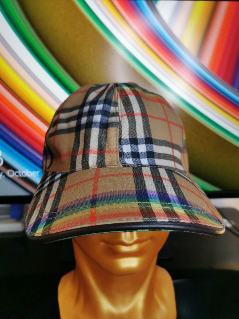 Burberry rainbow bucket hat new arrivals