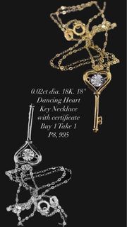 SALE!!! Buy 1 Take 1 Dancing Heart Key Necklace