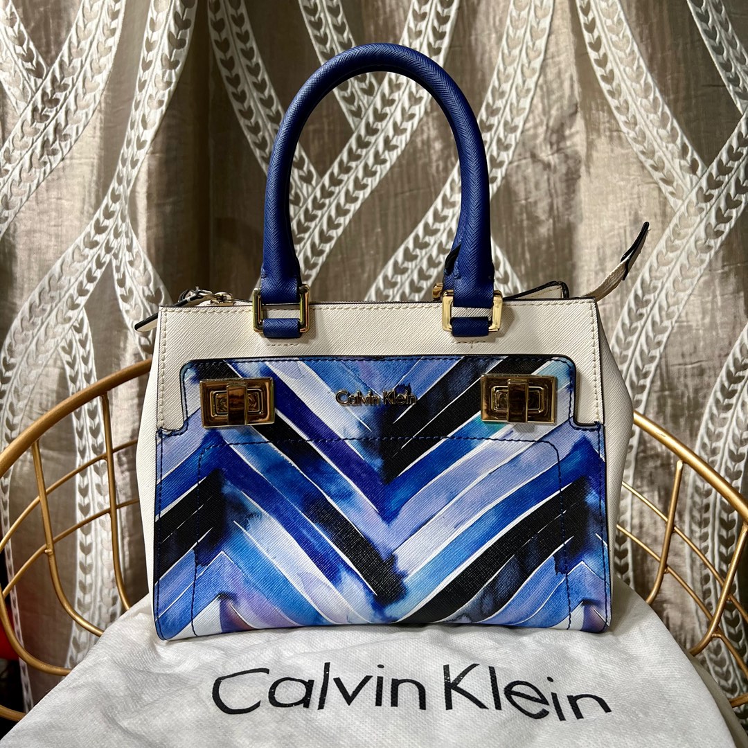 Calvin klein hudson best sale saffiano leather satchel