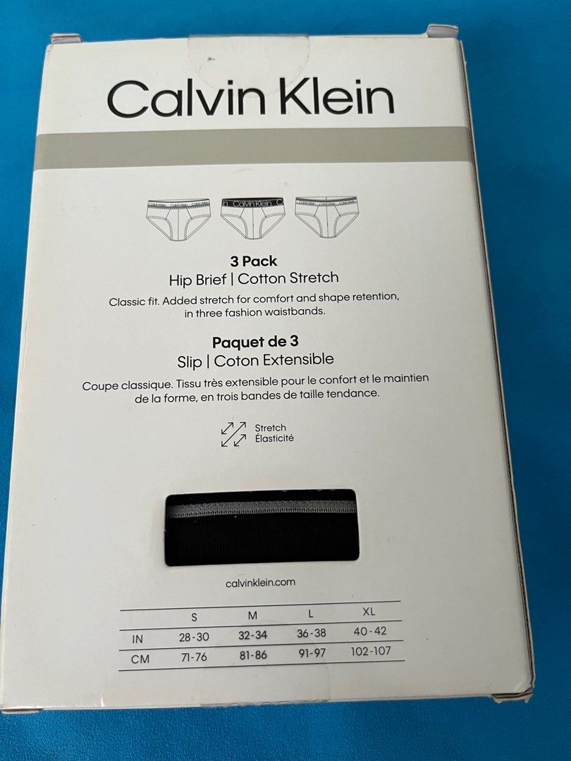 Calvin klein underwear measurements hotsell