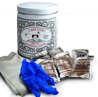 12-Pack Cape Cod Metal Polishing Cloths with 1 Dusting and Buffing Cloth  and Reusable Gloves