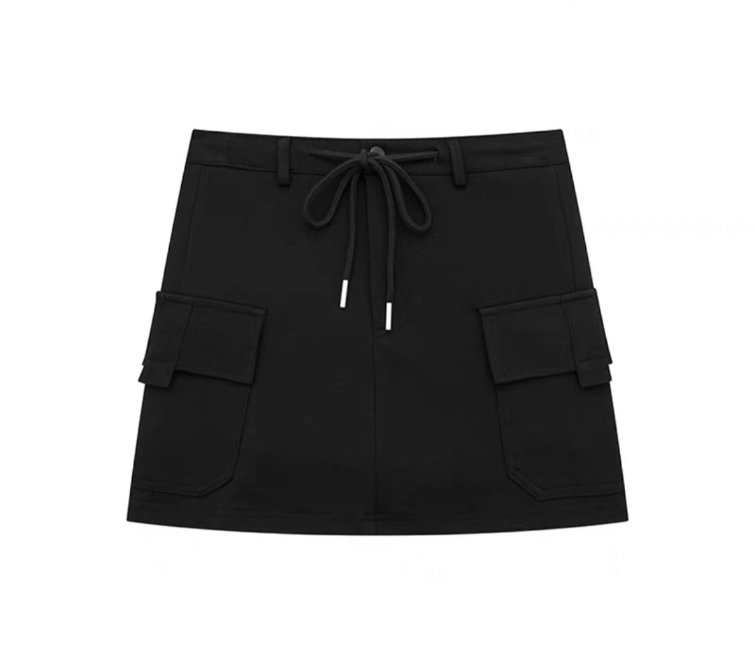 Cargo black skirt, Women's Fashion, Bottoms, Skirts on Carousell