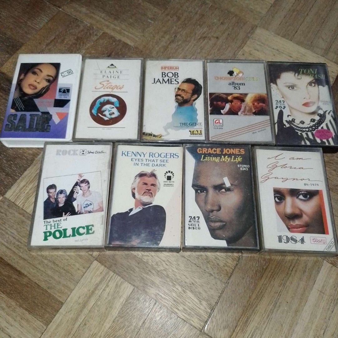 Cassette Tapes Sade, Elaine Paige Stages, Bob James The Genie Taxi