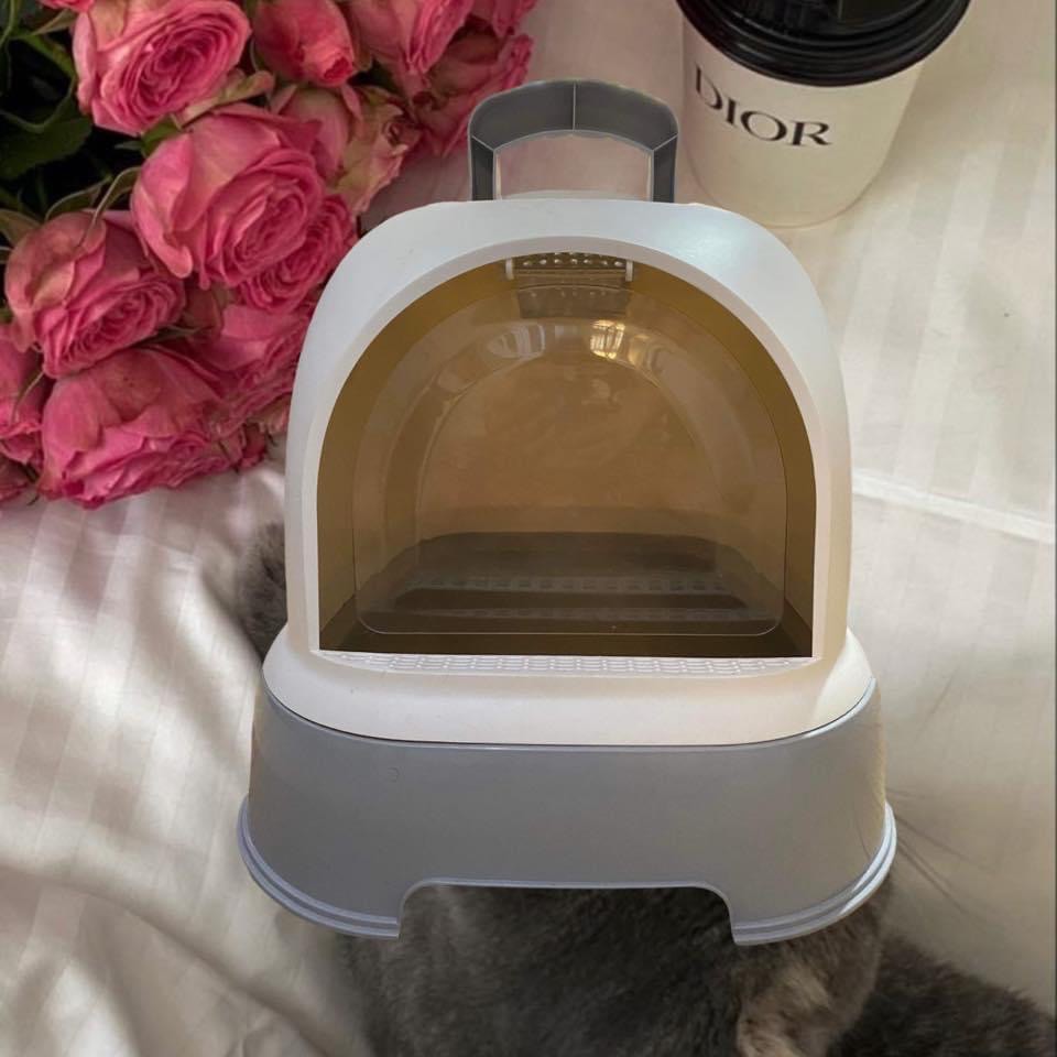 CAT LITTER BOX (NEW) with free cat litter mat, Pet Supplies, Homes