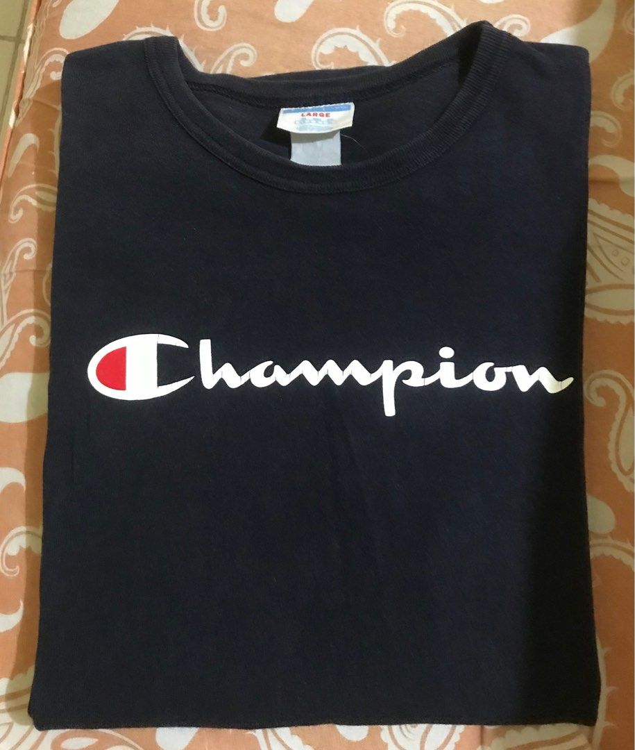 Champion brand tshirt🔥, Men's Fashion, Tops & Sets, Tshirts & Polo Shirts  on Carousell