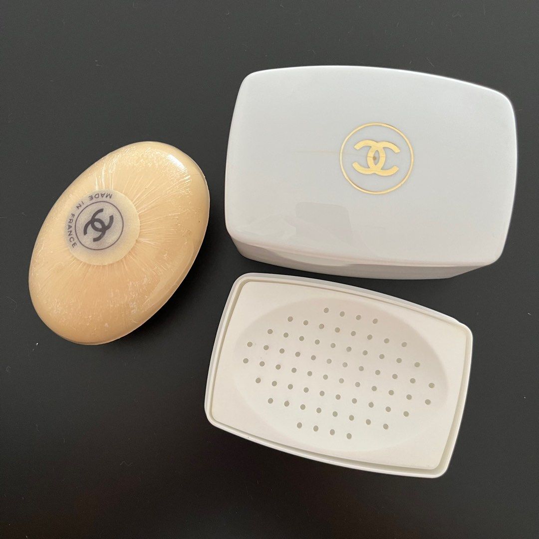 Chanel No. 5 soap with soap dish