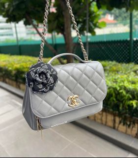 Chanel Medium Flap Grey 20C