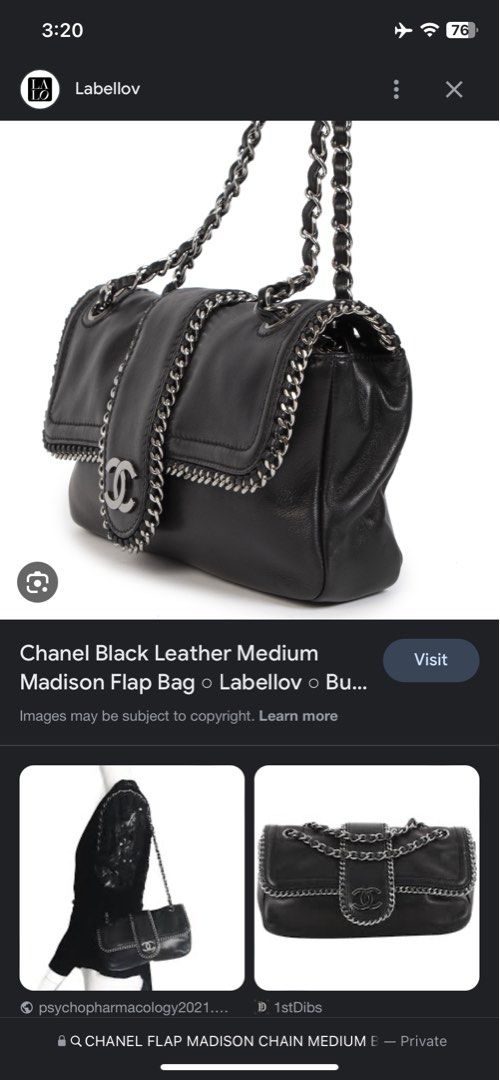 Chanel Flap Madison Chain Shoulder Bag, Luxury, Bags & Wallets on