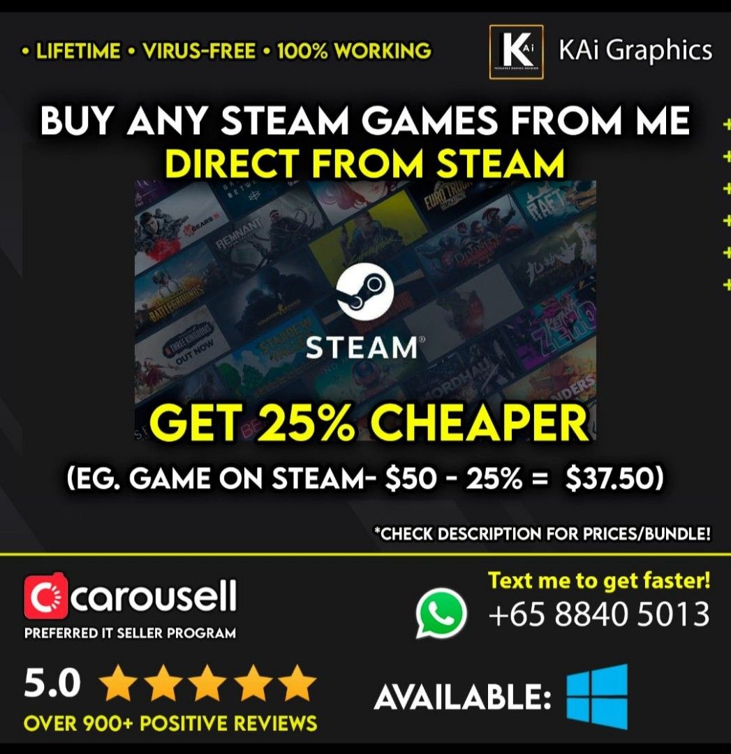 Steam wallet gift cards Argentina , Video Gaming, Gaming Accessories, Game  Gift Cards & Accounts on Carousell