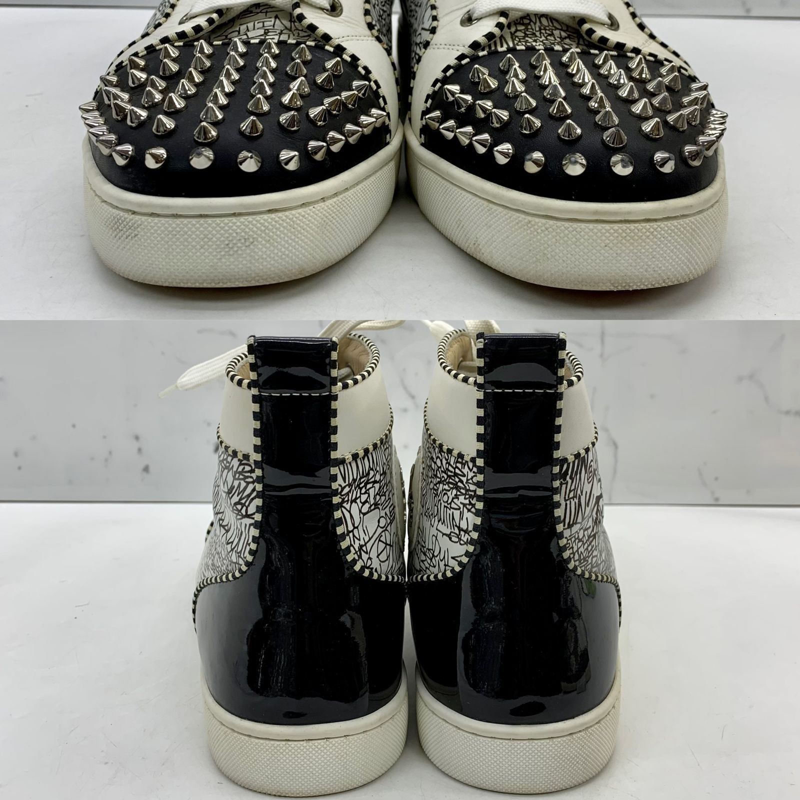 Louboutin graffiti sneakers clearance