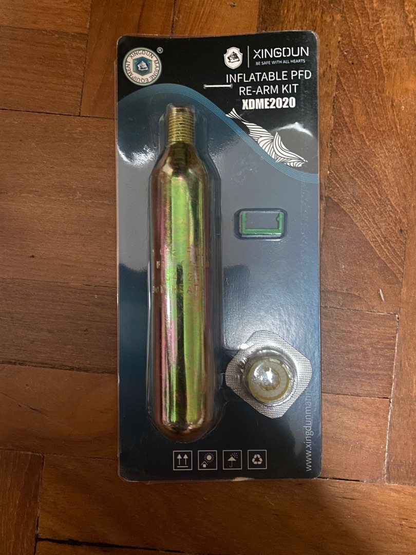 Co2 gas canister kit for manual / auto life jacket lifevest, Sports