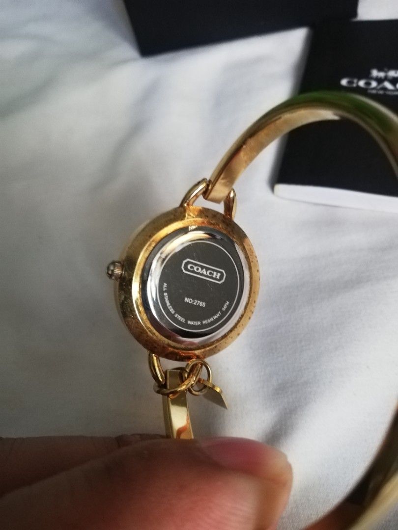 COACH Gold Bangle Watch no.2765