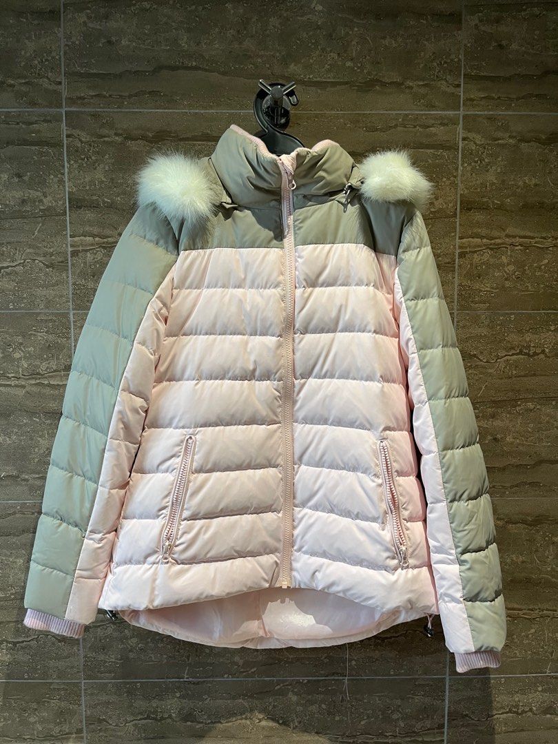 Down jacket pink on sale