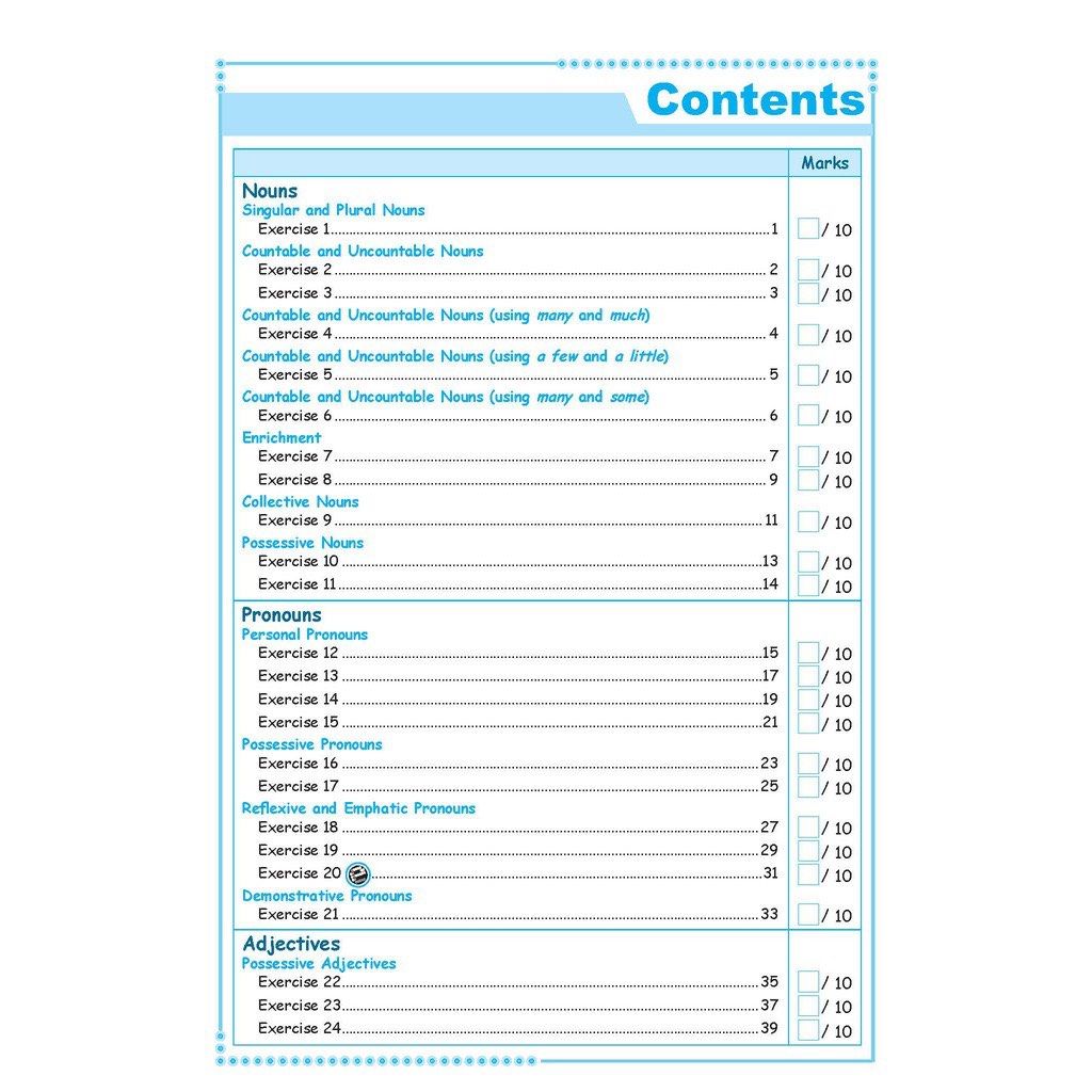 Conquer English Grammar For Primary Levels Workbook 1 - 6 | Skill-based ...