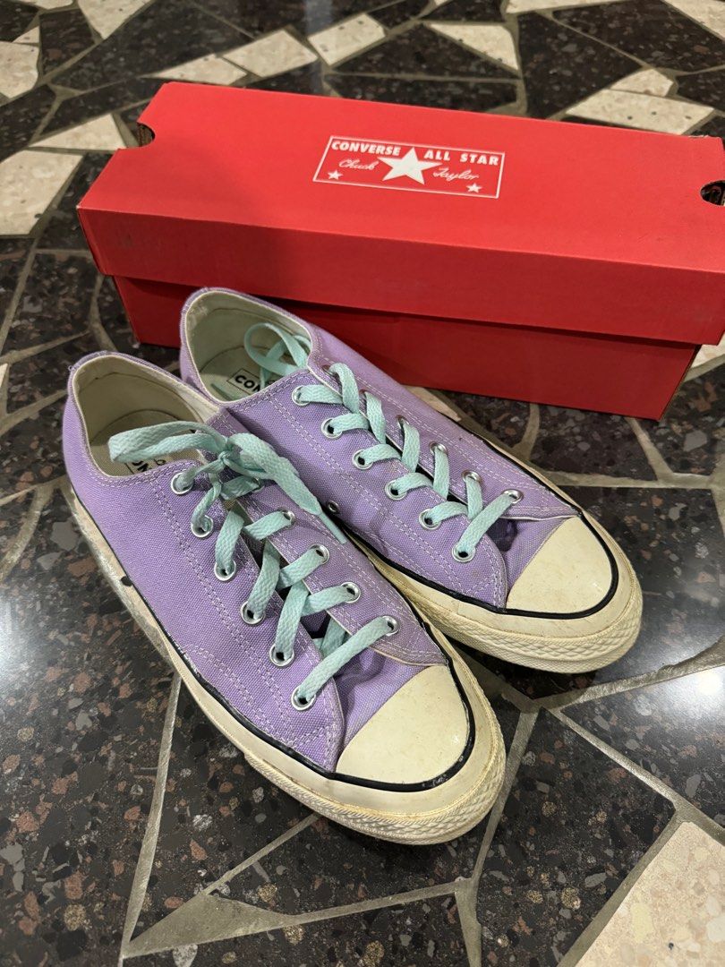 Converse Chuck Taylors Low Cut Purple Men s Fashion Footwear