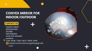 Convex mirror for indoor/outdoor