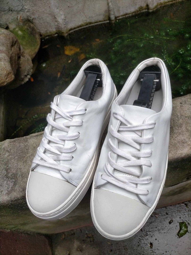 COS BY H M TRIPLE WHITE 6.5 WOMEN Women s Fashion Footwear Sneakers on Carousell
