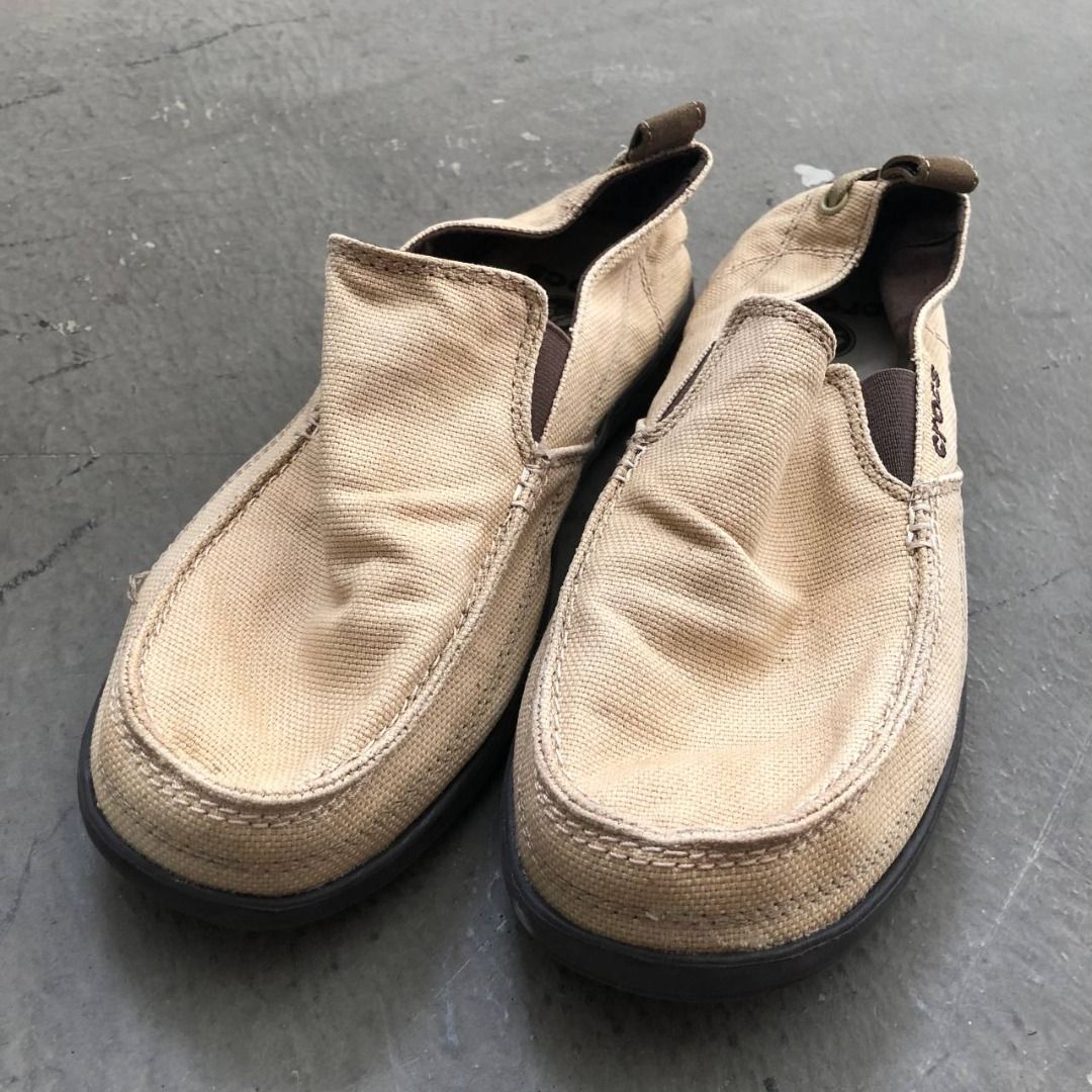 Mens crocs clearance slip on canvas
