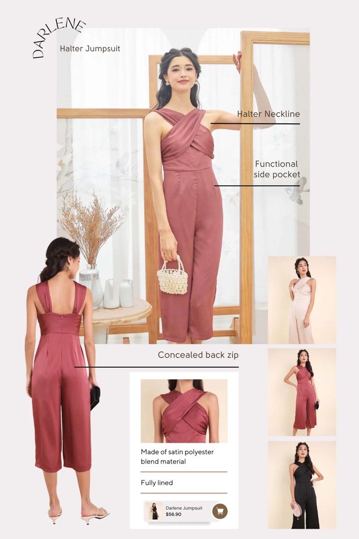 Formal halter jumpsuit clearance