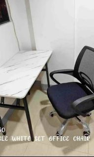 Desk office chair and foldable computer table sale ☎️