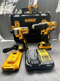 DEWALT BRUSHLESS CORDLESS DRILL AND IMPACT DRIVER