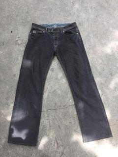 Diesel Dark Grey Wide Jeans