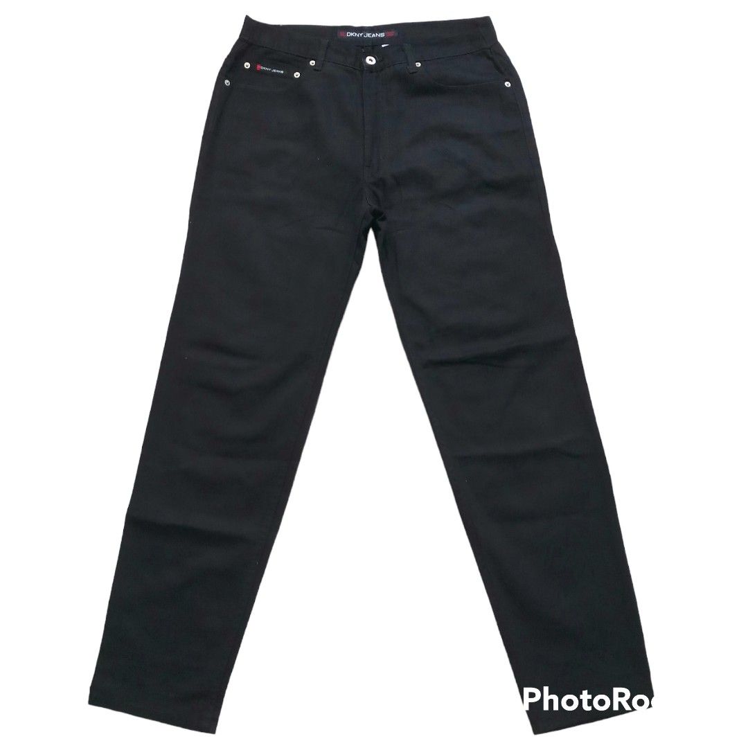 BLACK DKNY PANTS/JEANS SIZE 36 FOR MEN (ORIGINAL), Men's Fashion, Bottoms,  Jeans on Carousell