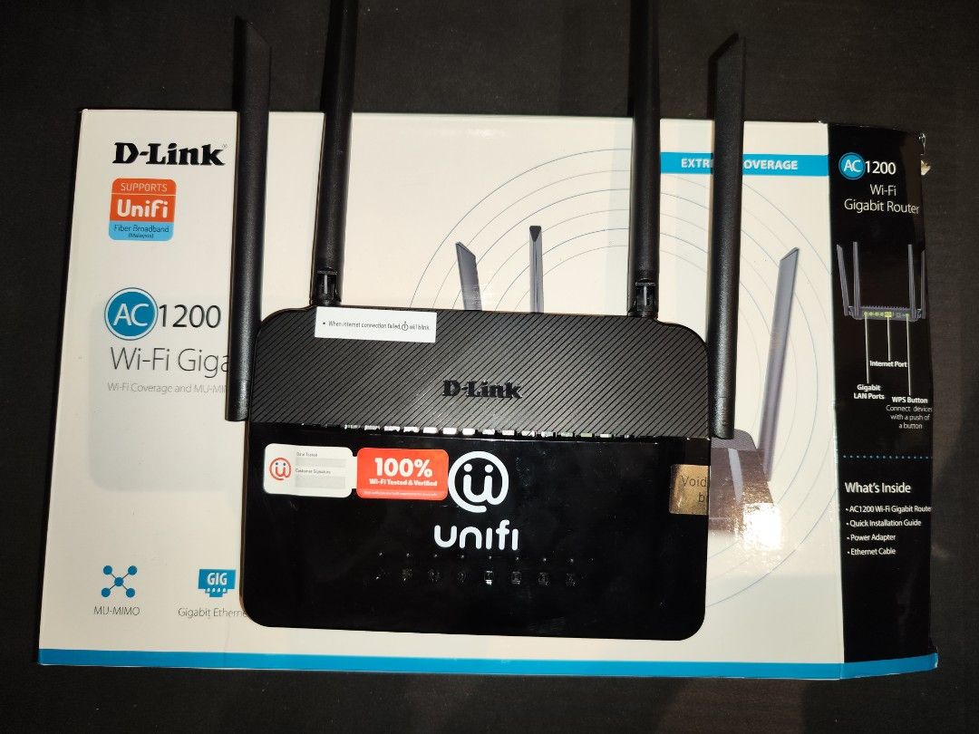 D-Link AC1200 WIFI ROUTER, Computers & Tech, Parts & Accessories ...